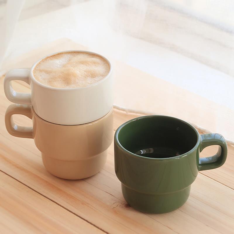 岩井成器周年回馈款咖啡杯 日单怀旧复古陶瓷早餐牛奶水杯马克杯