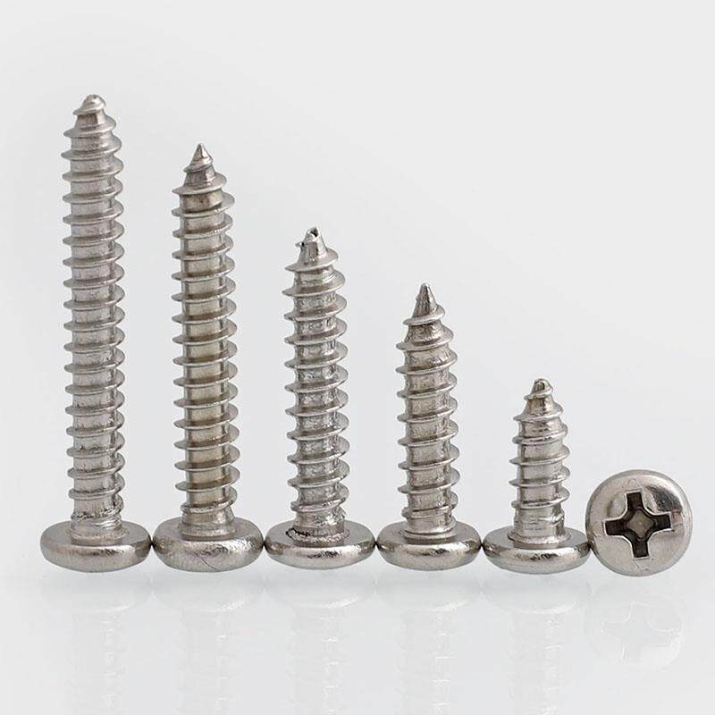 M4M5M6201不锈钢十字盘螺钉圆头自攻螺丝*10x12x16x20x25x30x60