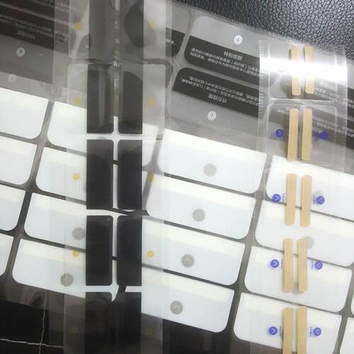 MTX5/pocket2封口贴封盒标易撕贴OPEN绿色箭头拉贴小蓝标小蓝ov箭