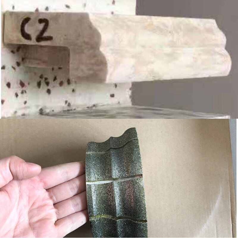 。欧式边电镀磨轮线条轮 石材磨边轮 磨边机台面线条轮石英石线条