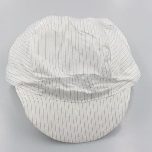 防静电帽子工作帽食品帽洁净帽防尘帽大小工帽男女工帽蓝白粉黄色