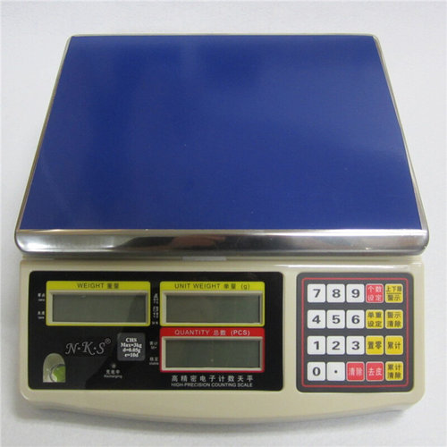 。怡雪NKS电子秤CHS高精度计数工业台秤计重称67/10/15/20/30kg0.