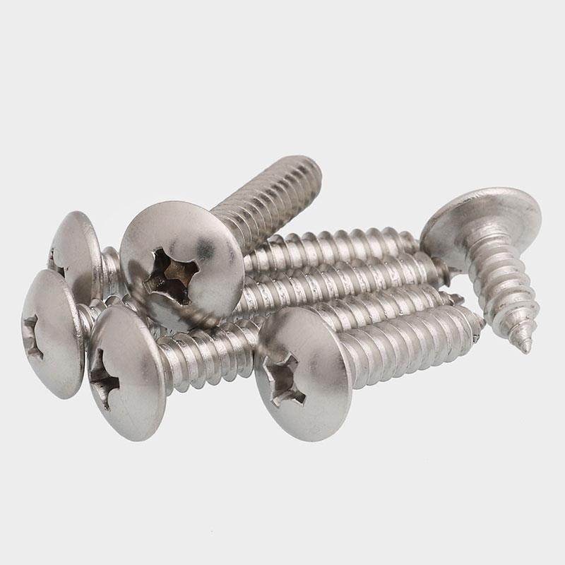 M3M4不锈钢316大扁头蘑菇头伞头十字自攻螺丝钉6x8x10x120x60mm
