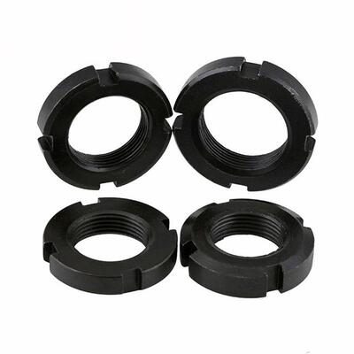 薄款圆螺母开槽锁紧元螺母止退圆螺母M10M2030M45M55M65M7580-200