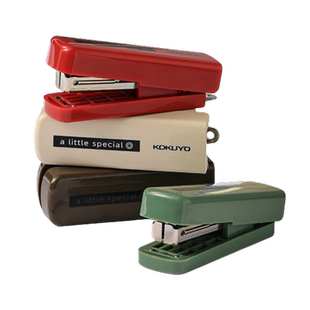 日本kokuyo国誉订书机一米新纯系列迷你便携订书器学生用小号装订工具可折叠收纳钉书机10#强力办公用品文具