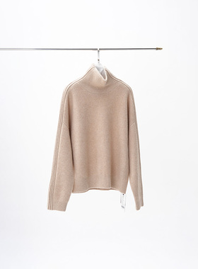 门里门外纯色高领羊绒毛衣25S95280