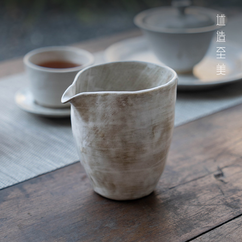 手工粗陶公道杯日式功夫茶具陶瓷复古茶海鹰嘴公杯防烫分茶器匀杯,餐饮具,公道杯,淘宝优惠券,粉丝福利购,淘宝优惠卷
