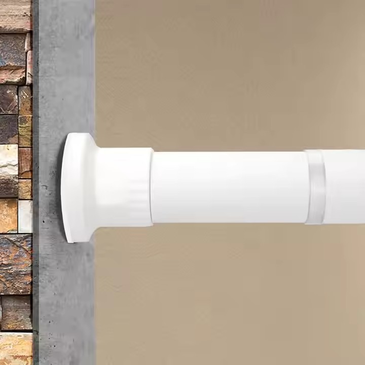日本品质extendable shower curtain tension rod curtain Poles