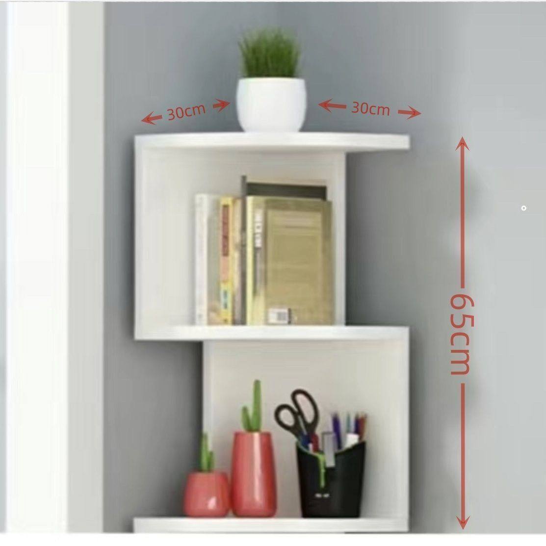 落地拐角创意书架书柜三角形客厅书房墙角多层置物架简约家用卧室