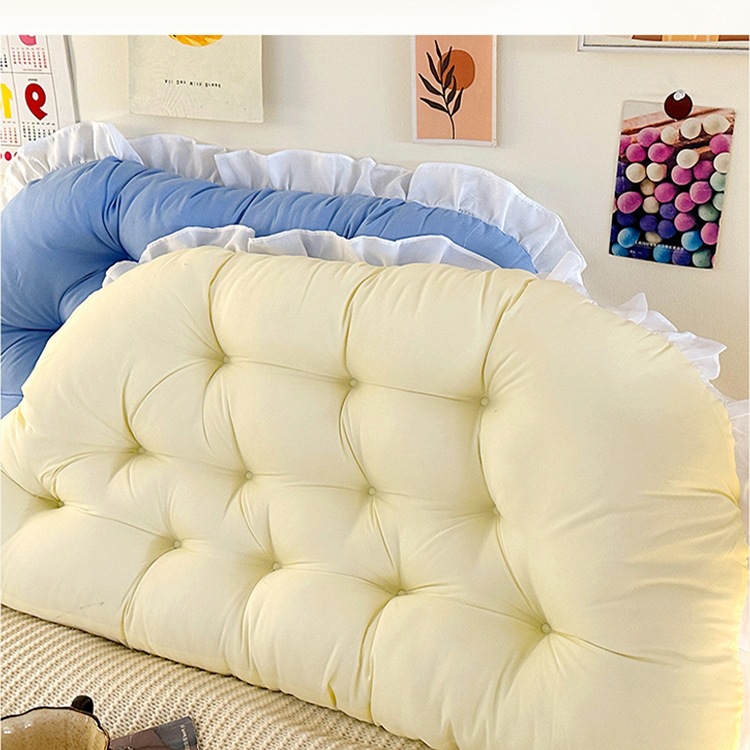 宿舍好物床头靠垫防撞加高枕卧室床上靠枕护腰枕头沙发软包大靠背