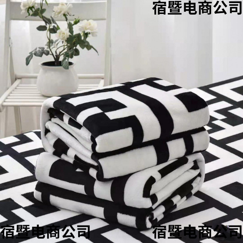 新款毯子毯双人盖毯四季宿舍空调两用单法兰绒毛毯款床单可