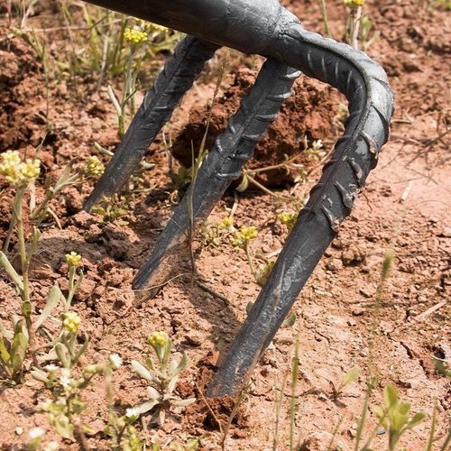 农用钉耙老式三齿四齿耙特大号家用翻地开荒种地老式钉耙三齿耙子