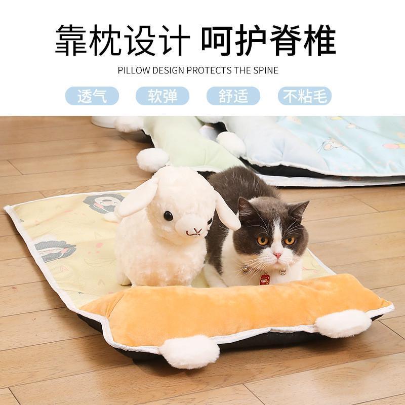 夏季狗窝冰丝凉席猫窝狗狗窝宠物用品小型中型犬狗床垫子四季通用