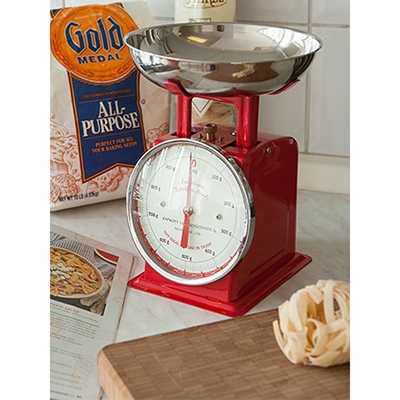 进口厨房复古金属机械台秤烘培计量节食餐厅克称重1kg