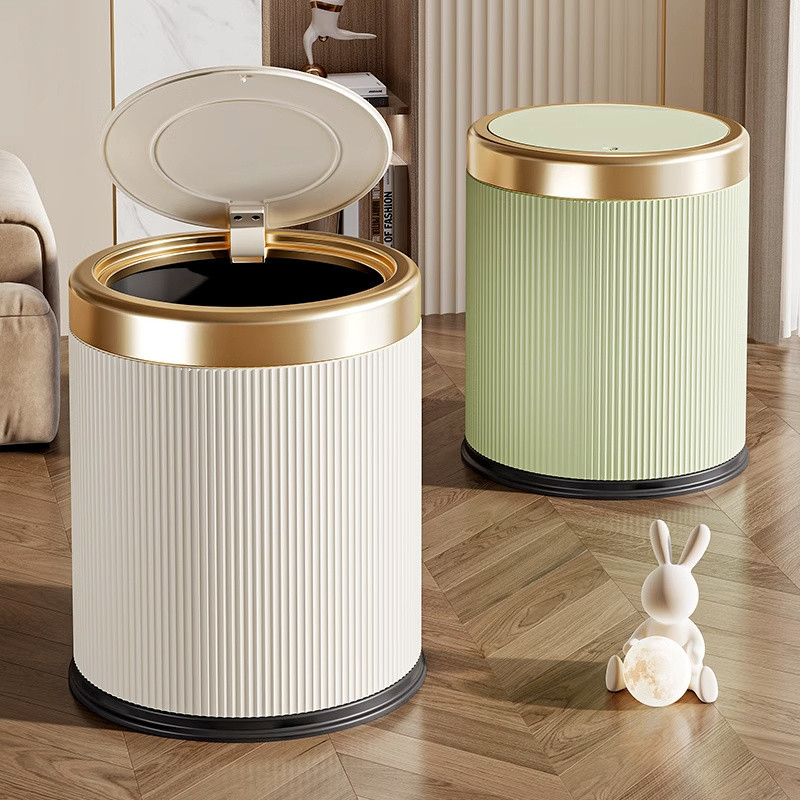 网红垃圾桶家用客厅卫生间轻奢ins卧室厨房办公室带盖无双筒