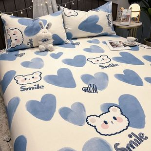 学生宿舍儿童1.5米床笠三件套可爱床单单件100被单人1米2振振尾荣