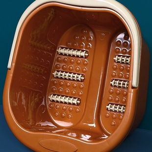 特厚1斤8两重940克塑料长方形带提手大足浴桶纯色通用巨厚洗脚盆