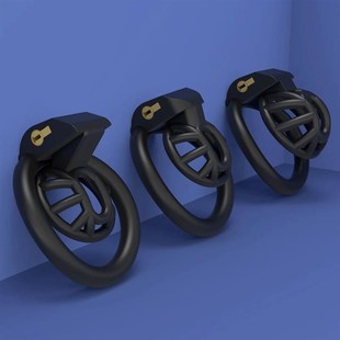 2022 New Innie Male Chastity Device with 4 Penis Ring ,Cherr