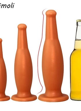 Oversized Liquid Silicone Anal Plug Dildo Wine Bottle Anal D