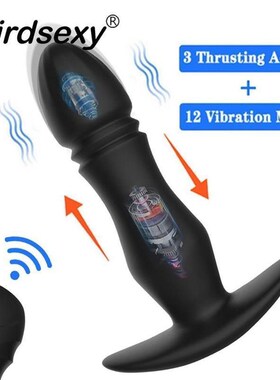 10 Speed Telescopic Prostate Massager Remote Control Anal Pl