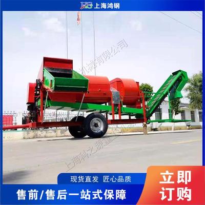 拖拉机传送花生摘果机 小型农田干鲜花生摘取机 peanut harvester