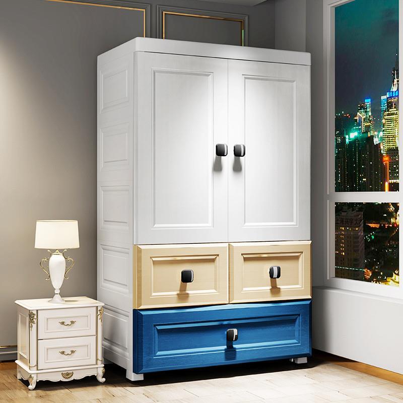 70宽度莫兰迪儿童衣柜子加厚加深加高款宝宝衣柜收纳柜杂物柜