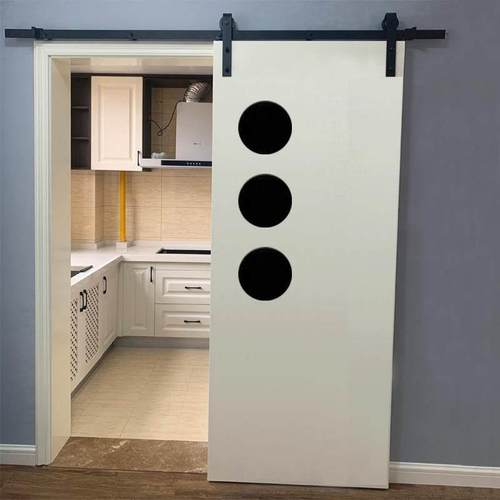 定制玻璃谷仓门北欧创意推拉门厨房卫生间移门书房吊轨衣帽间木门