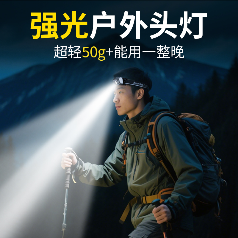 【热销NO.I】感应小头灯登山夜爬