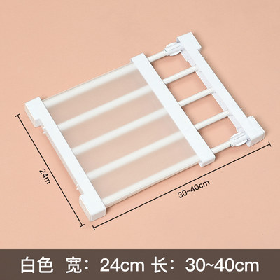 衣柜可伸缩收纳分层隔板厨房隔层橱柜内宿舍层架卫生间置物架柜子