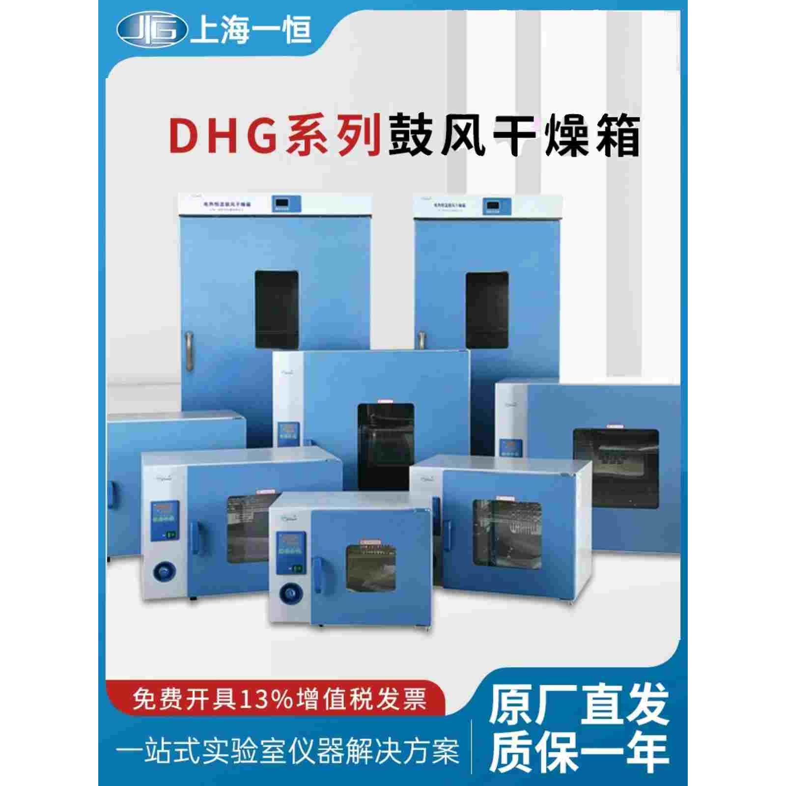 上海一恒电子电热恒温鼓风干燥箱实验室DHG9030A工业烘箱烤箱