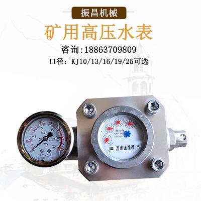 矿用高压水表 双功能水表 测量煤层注水压力表 SGS矿用注水表