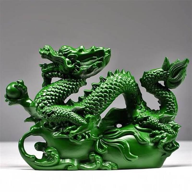 黑檀木雕龙摆件大号招财风水实木雕刻12生肖龙客厅办公桌工艺礼品