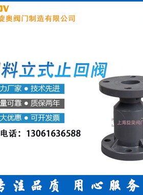 速发H41立-10S 10U球回F式止芯阀法兰逆止阀单向阀耐酸碱防腐蚀化