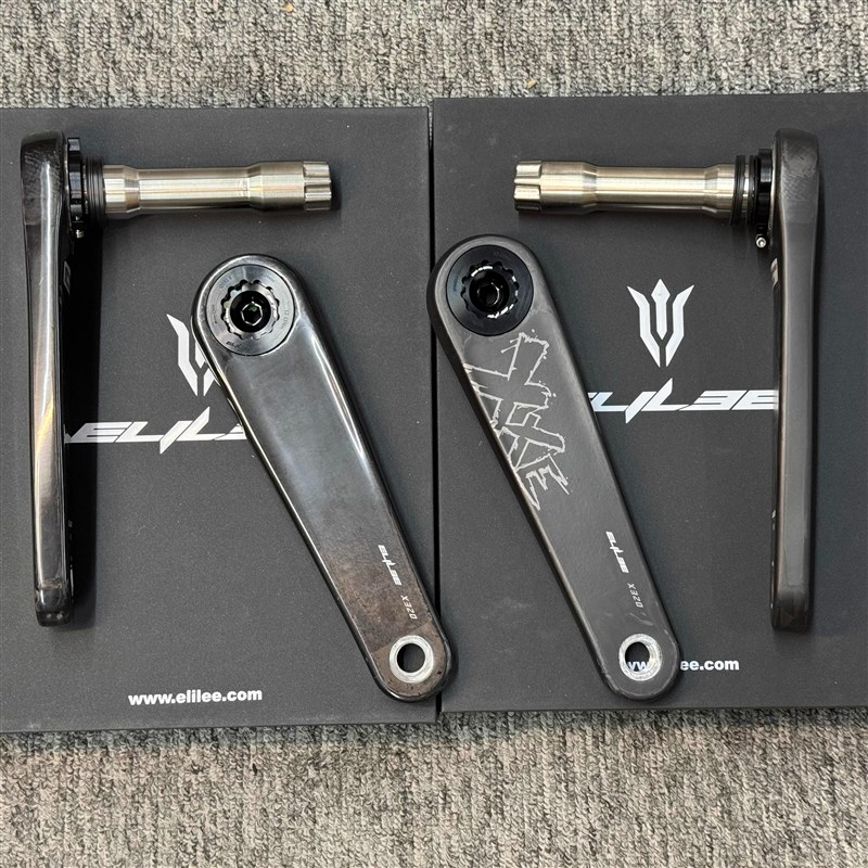 ELI XXE 碳纤维曲柄 功率计牙盘 Sigeyi 24钛轴 DUB铝轴 P2M