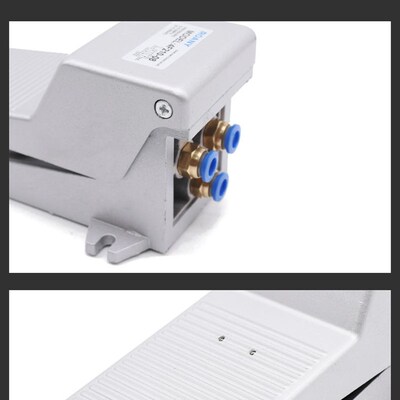 气动开关脚踏阀4F210-08踏开脚踩脚关板FV420气缸换气换向阀门320