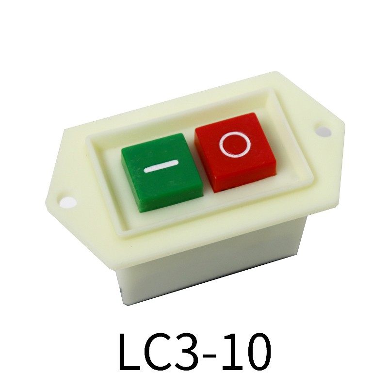 LC3-5A电机按钮开关220v按压式10电源启动按钮绞肉机三相台钻开关,工业油品/胶粘/化学/实验室用品,实验室漏斗,淘宝优惠券,粉丝福利购,淘宝优惠卷
