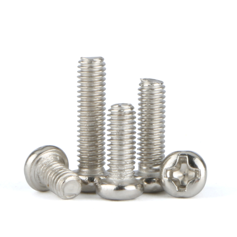 PM圆头螺c丝M3M4铁螺丝钉十字盘头螺丝钉插座螺丝插板螺丝