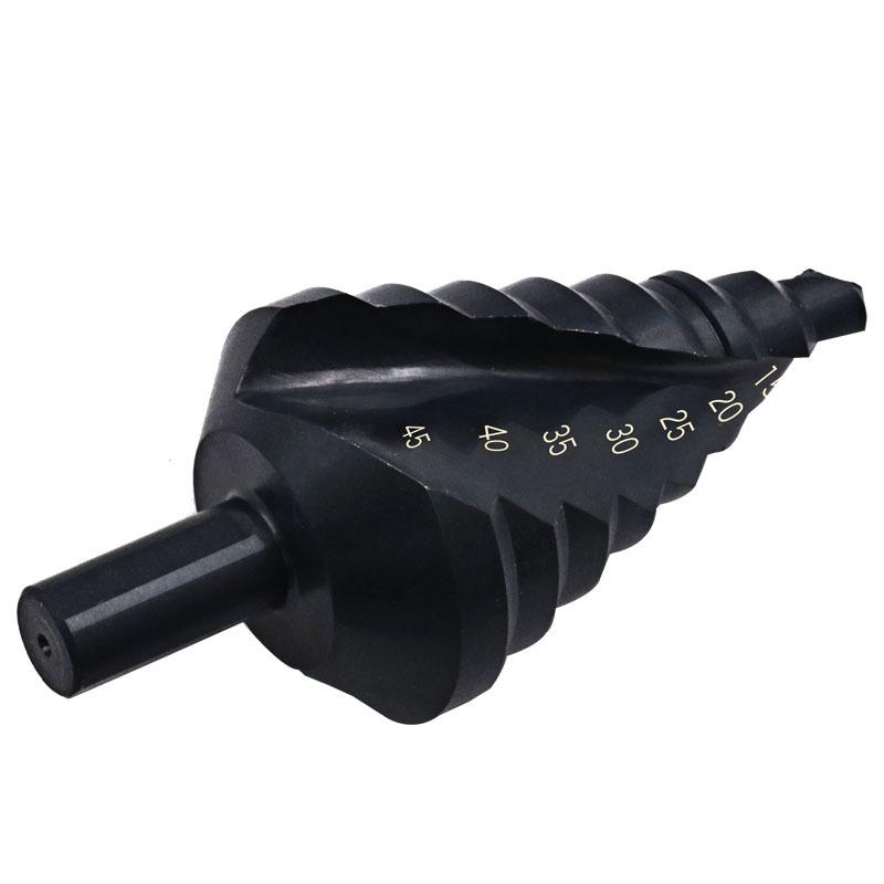 阶梯孔钻头宝塔钻扩开器台阶柄螺旋槽三角10/45mm打孔直高速氮化