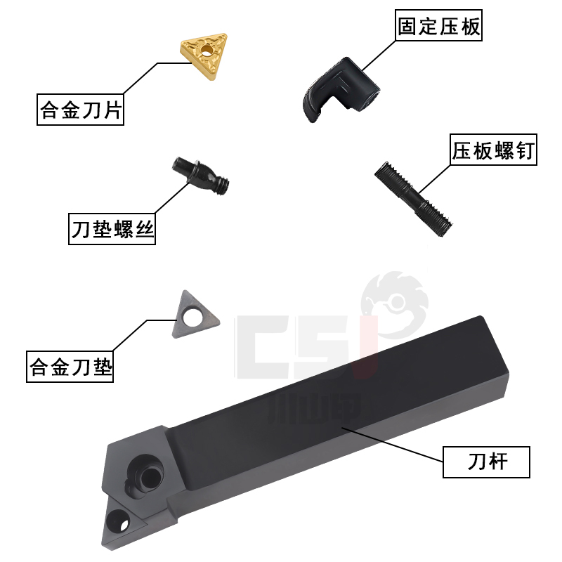 93度数控刀杆压板式外圆车刀杆刀柄MTJNR/L/1616/2020/25车床刀架