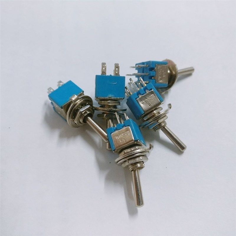 崇实 小型钮子开j关 SMTS-202 六脚二档双组开关 1A