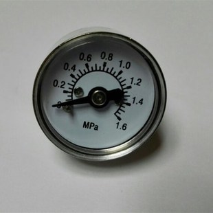 压力0 金属压力表 1.6mpa 螺纹m10X1 小压力表 25Z 直径25mm