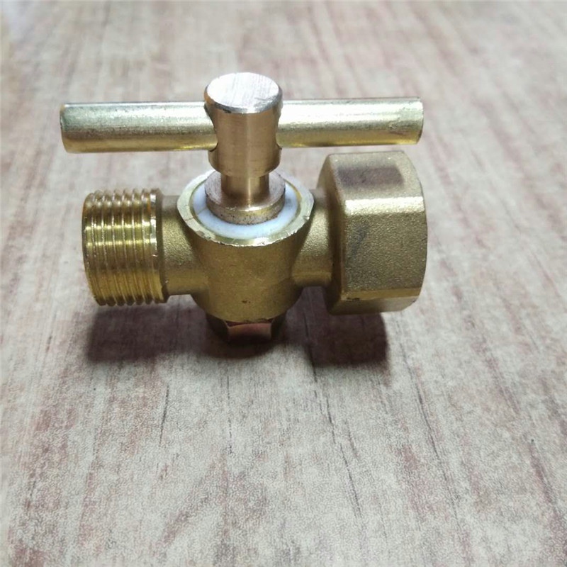 三通考克阀 旋塞阀压力表阀门锅炉考克带排气孔内14*1.5外20*1.5