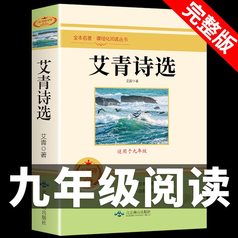 艾青诗选和水浒传儒林外史简爱正版原著九年级上下册课外书初中生全套9上册初三学生 配套人教版艾青诗选水浒传简爱儒林外史书籍