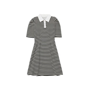 【超模X连衣裙】压褶立体泡泡袖收腰X形连衣裙短裙