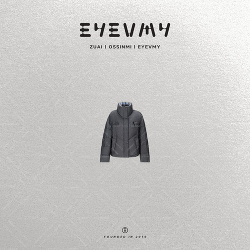 【亚麻莱赛尔羽绒服】90白鸭立领针织拼接外套WT54OWK009