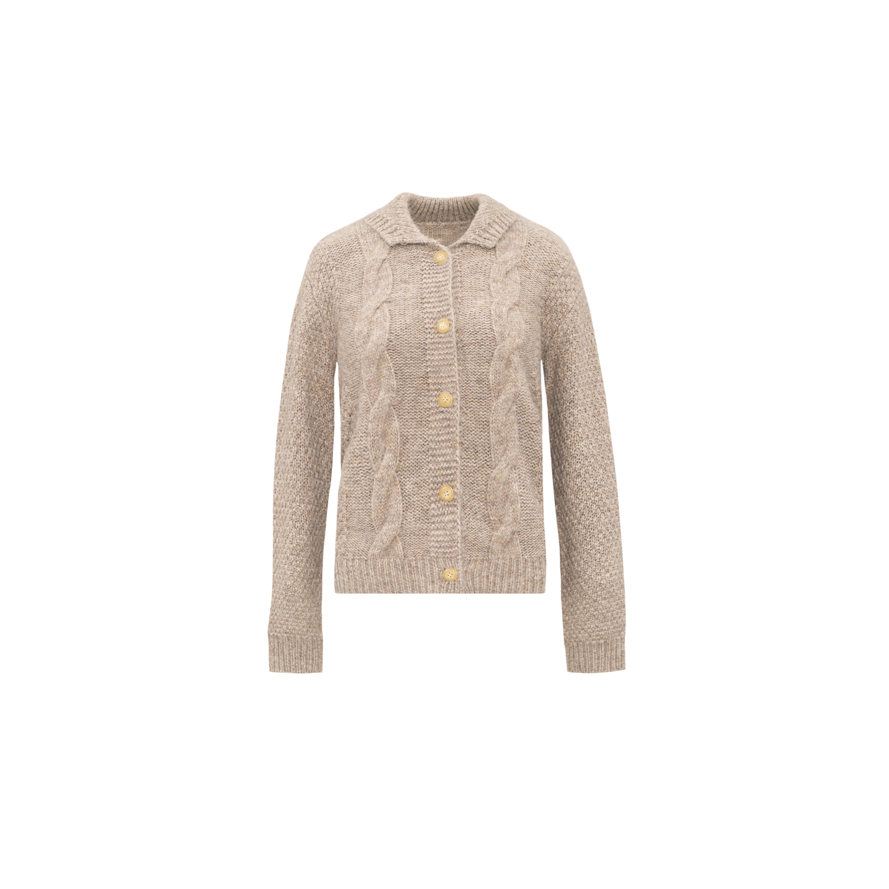 【来自秋冬宠溺暖呼呼的羊毛马海毛开衫】复古绞花外套W23DF211