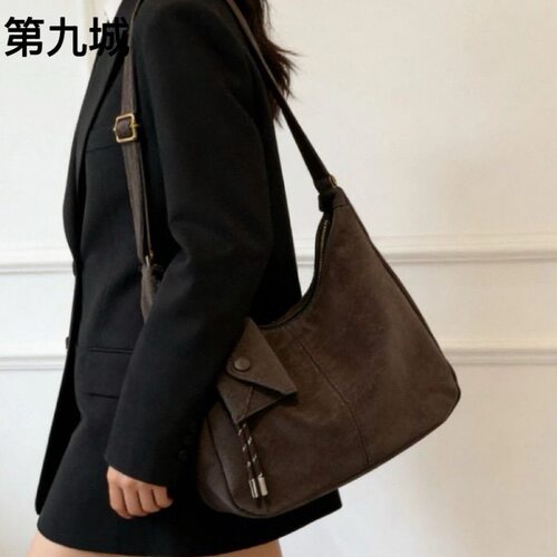 第九城秋冬大容量托特包包女式2026新款今年流行复古百搭通勤