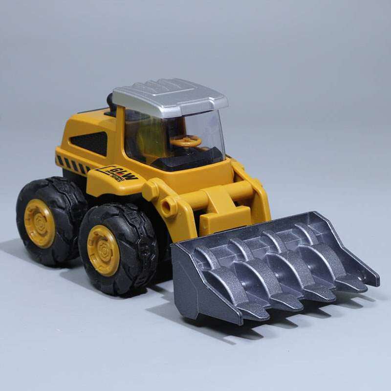 收割机钢力威玩具压路机耐模型宝宝农夫男孩合金工程车儿童惯性摔