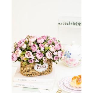 新品冰箱顶上面的装饰摆件上放的花柜机空调上的摆件花装饰冰箱上