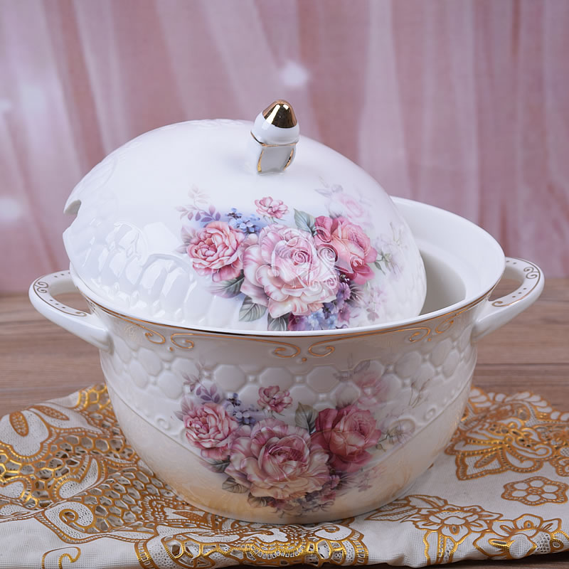 宫廷欧式陶瓷大号猪油罐油壶耐高温浇泼辣椒油罐家用大容量调味罐